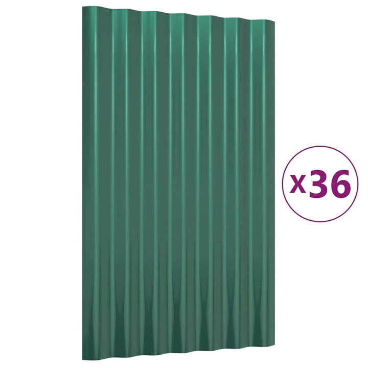 Susany 36 x Dachpaneel Paneele Bedachungsmaterial Dachplatten 60 x 36 cm (L x B) für Schuppen, Stall