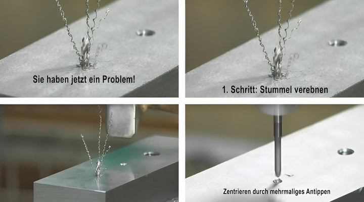 VHM Gewindebohrerausbohrer M3-M12 Ausbohren von gebrochenen HSS/E Gewindebohrer, Grösse: M4, M4