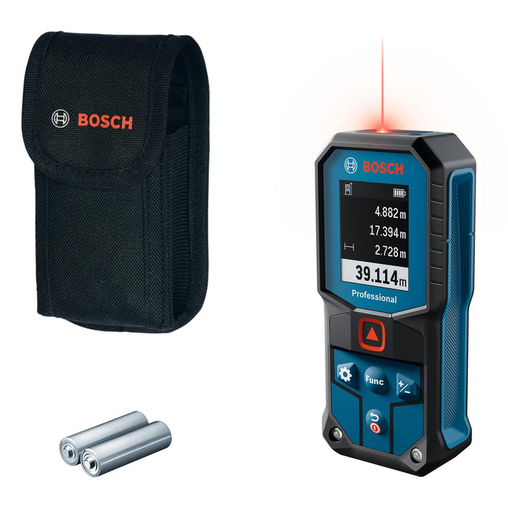 Bosch Professional Laser-Entfernungsmesser GLM 40-31 (IP 65, stossdämpfendes Gehäuse, 7 Messmodi, au