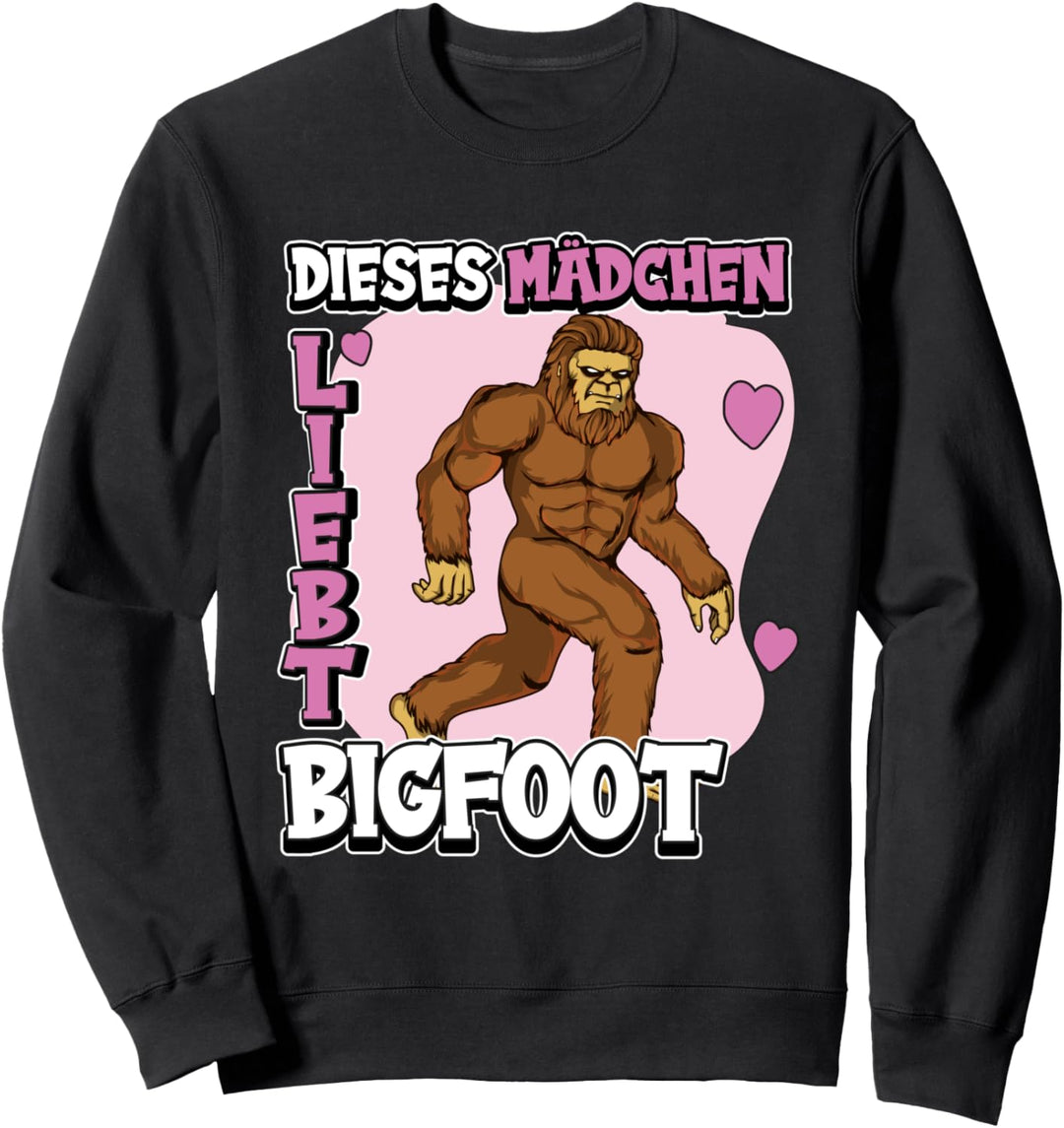Kinder Bigfoot Sachen Dieses Mädchen liebt Bigfoot Sweatshirt