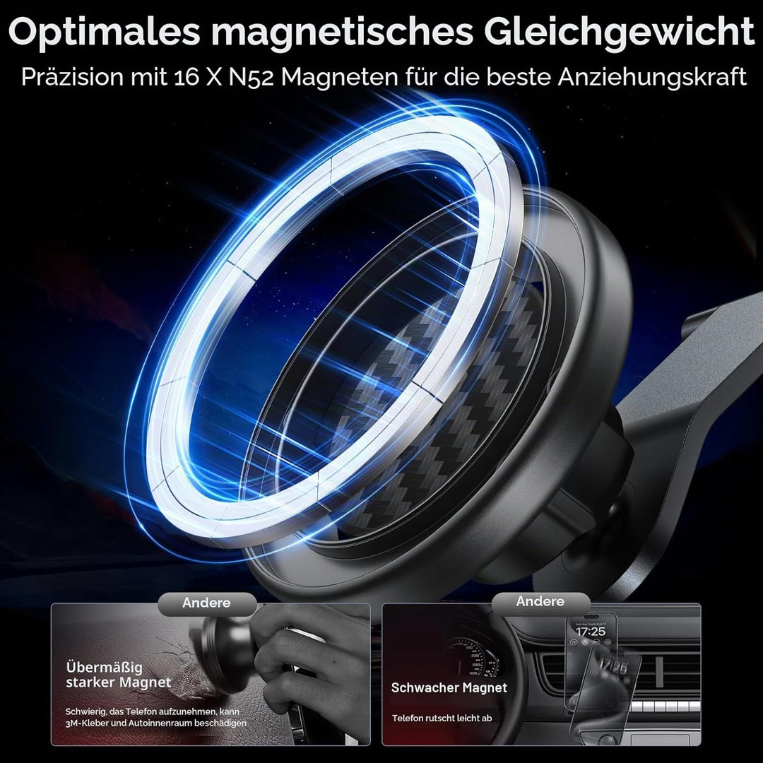 SYNCWIRE Passend für MagSafe Kfz-Halterung für Universal-Armaturenbrett, Tesla-Bildschirm, magnetisc