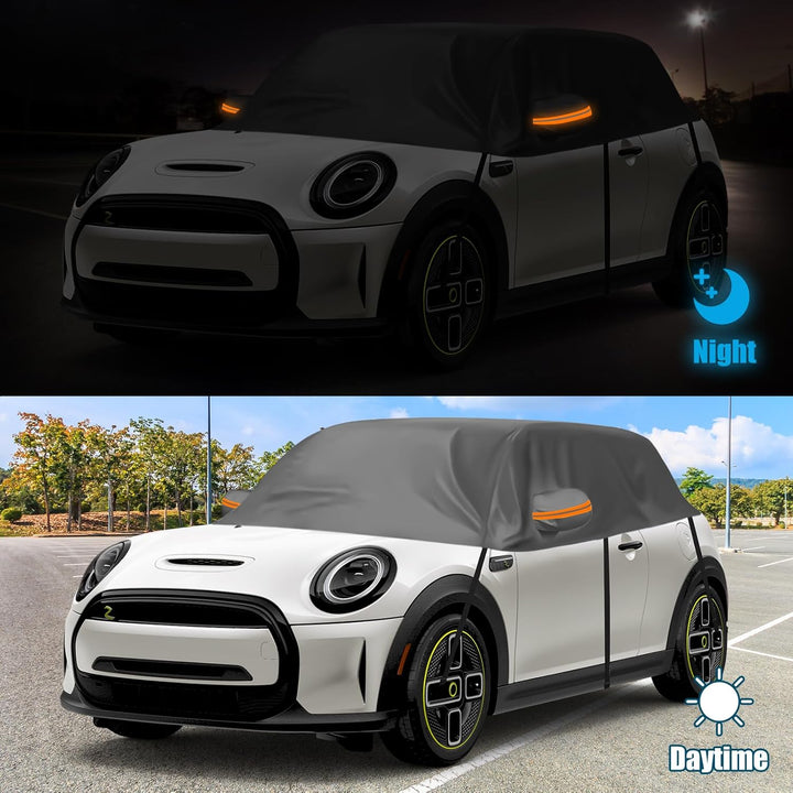 Autoabdeckung Wasserdicht Ersatz für Mini Cooper 3 Door 2000-2025, Sonnenfest Hälfte Autoabdeckung,