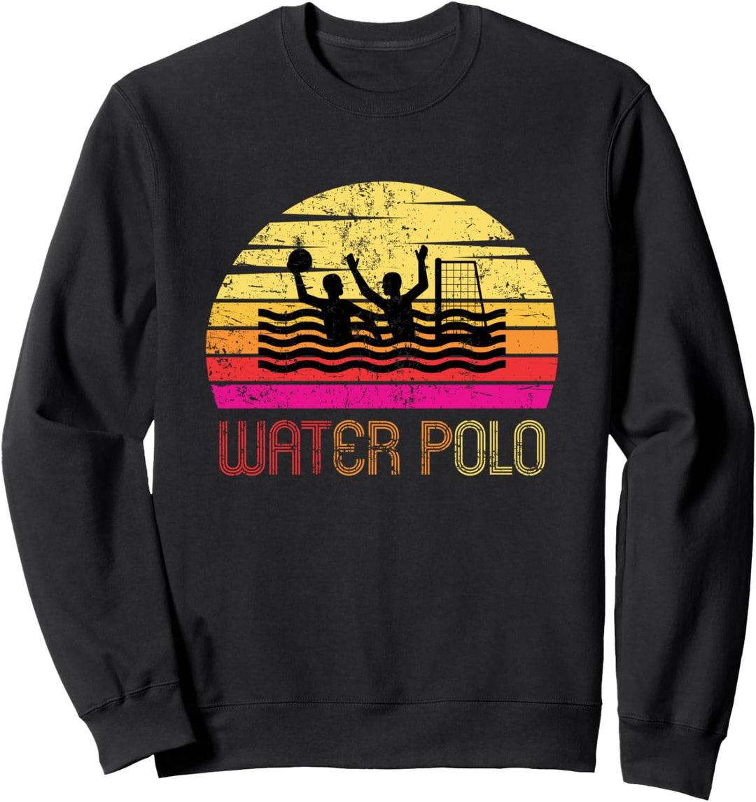 Vintage Retro Water Polo Design - Water Polo Player Gift Sweatshirt