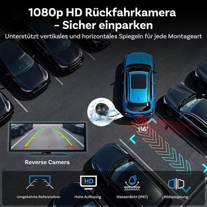 OTTOCAST ScreenFlow 11,4 Zoll kabelloses CarPlay &amp; Android Auto Display