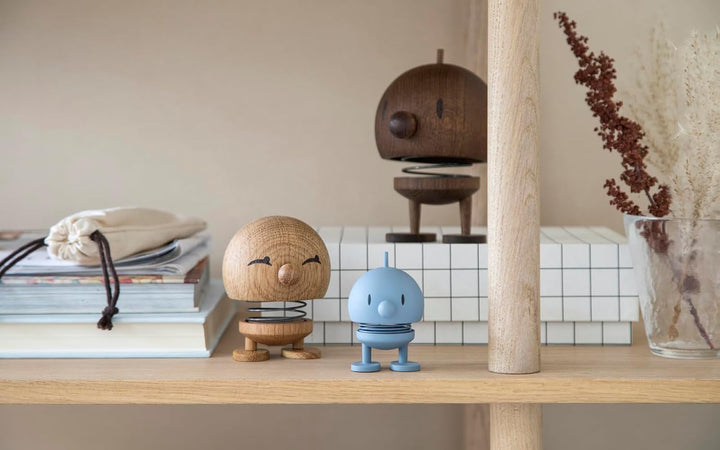 Hoptimist - Skandinavisches Design - Small Bimble aus Holz - Höhe 6,5 cm, Durchm. 5 cm - Smoked Oak