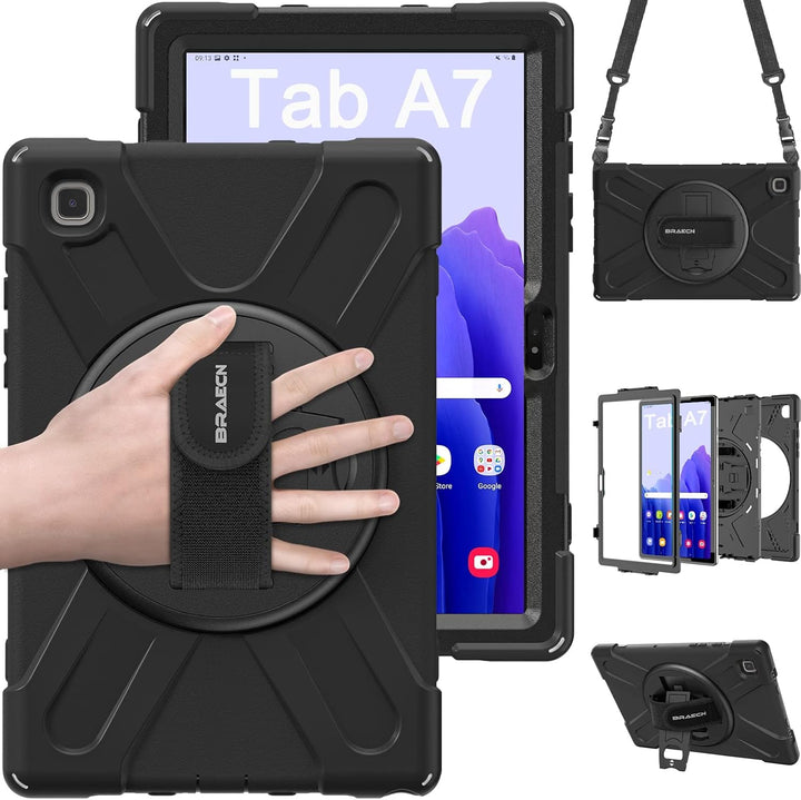 BRAECN für Galaxy Tab A7 Hülle - Samsung Tab A7 10.4" 2020/2022 Schwarz | Stossfeste Schutzhülle, 36
