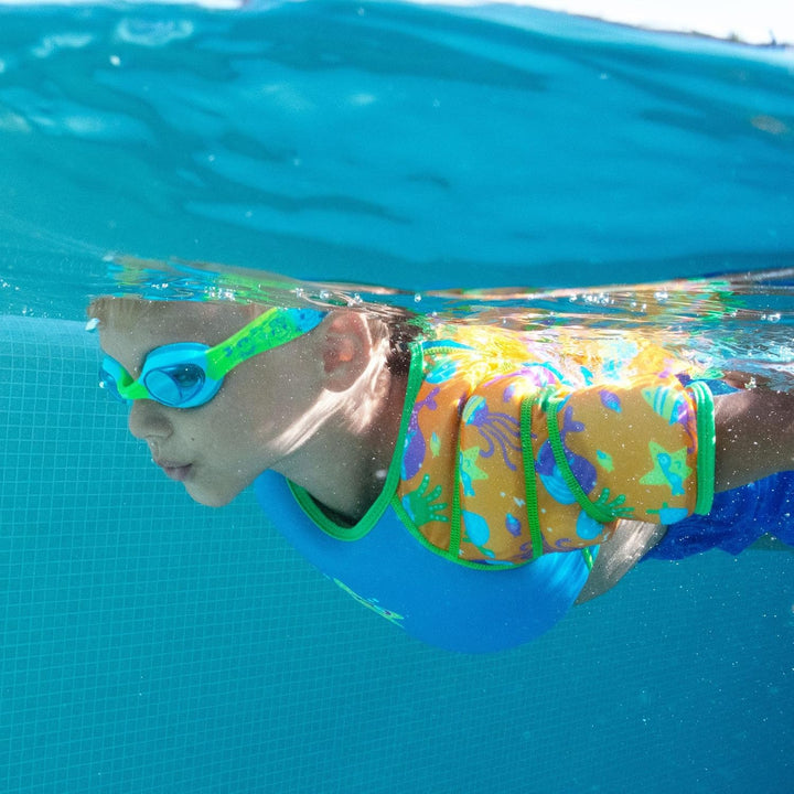 Zoggs Girls Water Wings Vest 1-2 Years / 11 - 15kg Blue, 1-2 Years / 11 - 15kg Blue