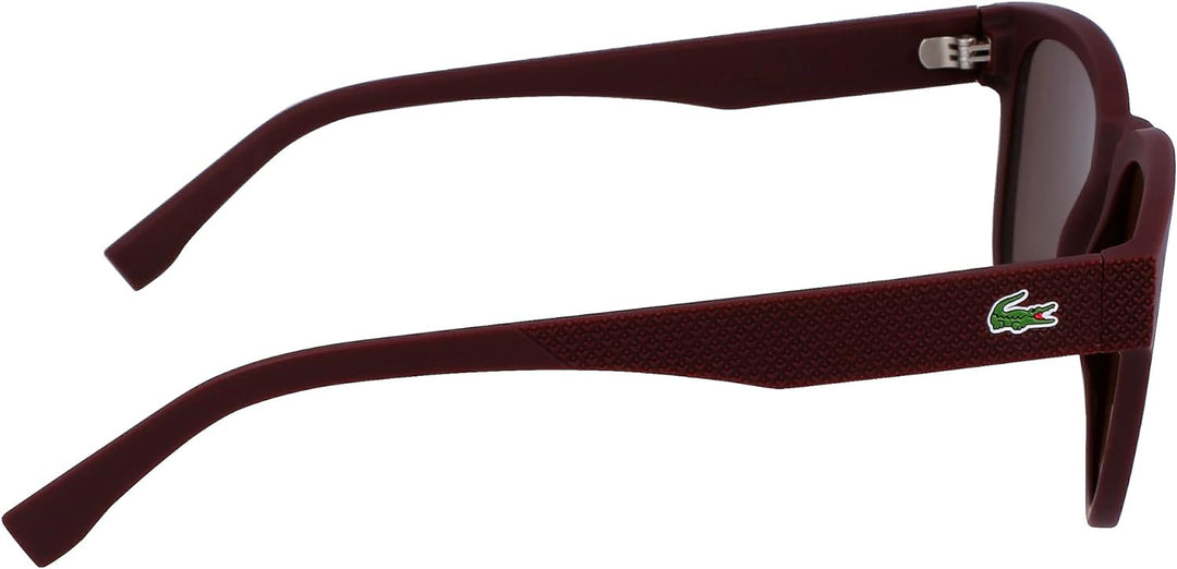 Lacoste Unisex L982S Sunglasses, 600 Matte RED, 53