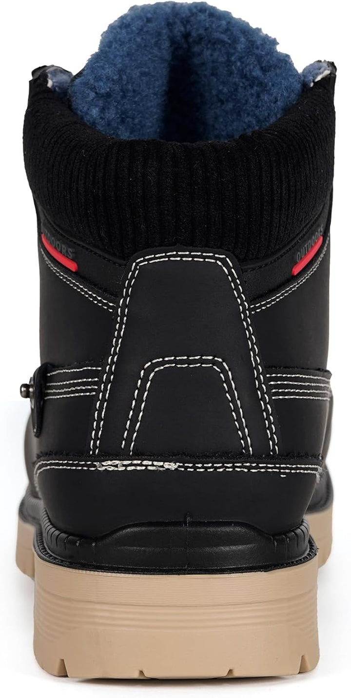 Unisex Winterstiefel Warm Winterschuhe Gefütterte Stiefeletten Wasserdicht Boots Gr.36-47 37 EU Schw