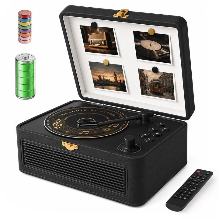 CD Player Tragbar Bluetooth: Kegaudio Radio mit CD-Player Tragbarer mit Lautsprecher Fernbedienung U
