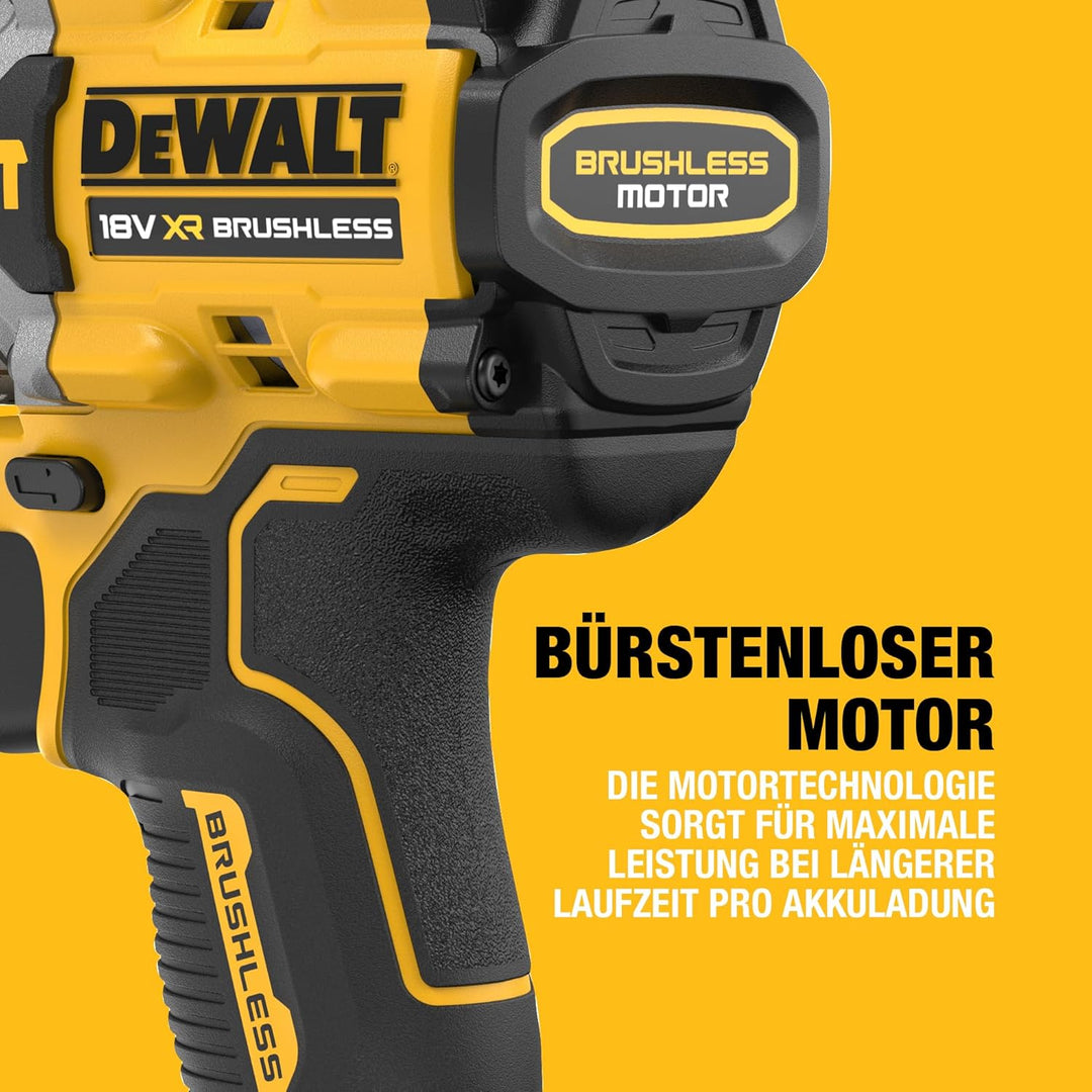 Dewalt 18V Akku-Schlagbohrschrauber DCD805NT (bürstenloser Motor, 2-Gang-Vollmetallgetriebe, mit LED