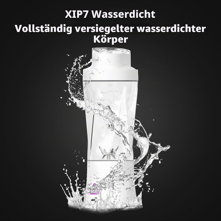 Smoothie Maker to Go, 700ml Tragbarer Mixer, Portable Blender mit 6-Klingen Edelstahl, Mini Mixer fü