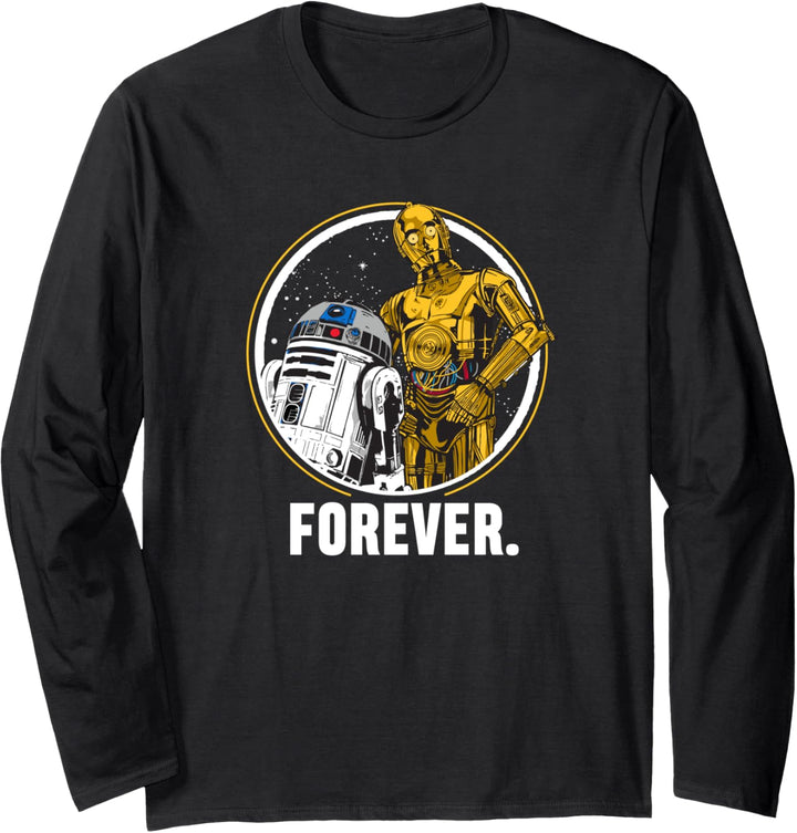 Star Wars C-3PO and R2-D2 Friends Forever Langarmshirt