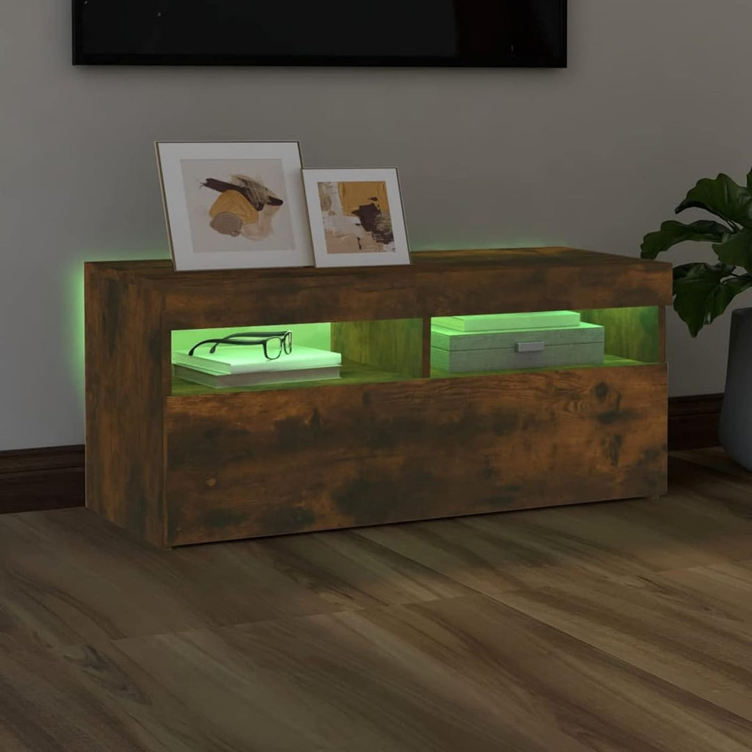 Tidyard TV-Schrank TV-Ständer Mit RGB-LED-Leuchte Fernsehschrank Sideboard Lowboard Fernsehtisch Sof