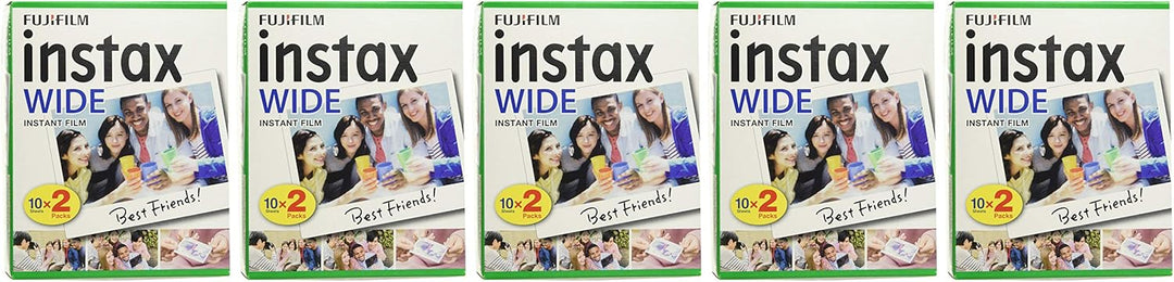 Fujifilm Instax – 5 Boxen à 20 Fotopapiere (100 Fotos im Breiten Format) für Fuji Instax 210