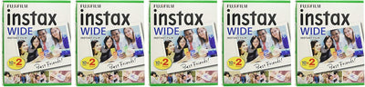 Fujifilm Instax – 5 Boxen à 20 Fotopapiere (100 Fotos im Breiten Format) für Fuji Instax 210