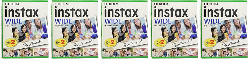 Fujifilm Instax – 5 Boxen à 20 Fotopapiere (100 Fotos im Breiten Format) für Fuji Instax 210