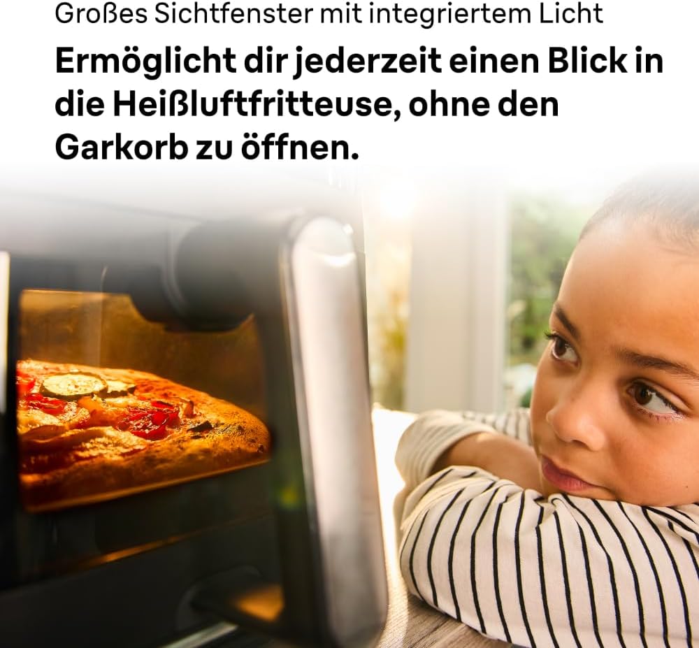 Braun MultiFry 5 HF5073IBK, 3-in-1 Heissluftfritteuse, 6L Airfryer, 80-220°, 20 Programme, spülmasch