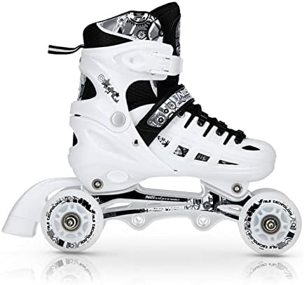 Nils Extreme Inline Skates 4in1 - Schlittschuhe Kinder - Inliner für Kinder und Erwachsene - ACEB7-L