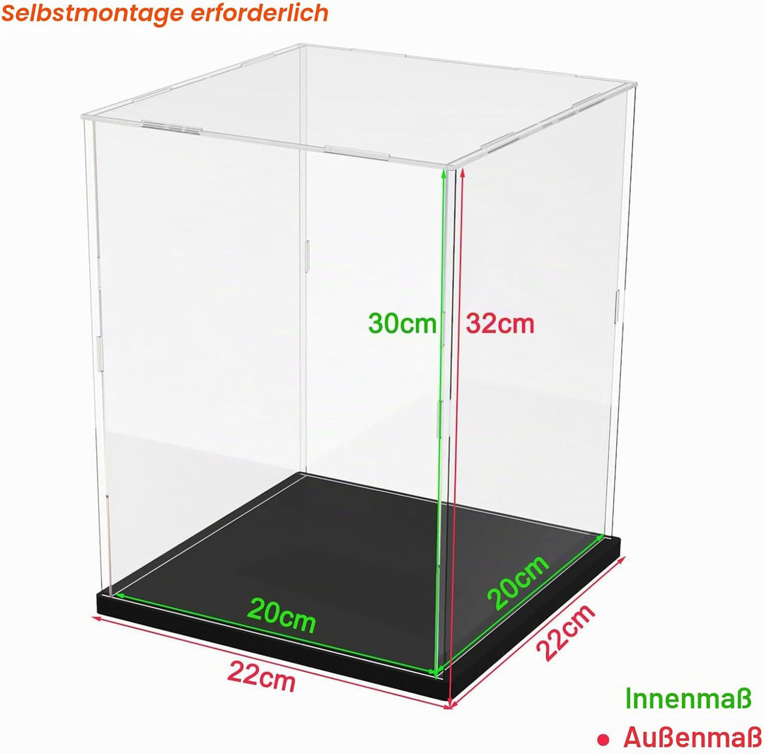 Acryl Vitrine Klar für Lego Actionfiguren Funko Pop Modell Skulptur Transparenter Plexiglas Display