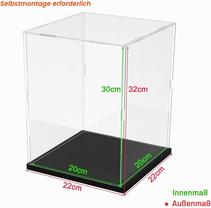 Acryl Vitrine Klar für Lego Actionfiguren Funko Pop Modell Skulptur Transparenter Plexiglas Display