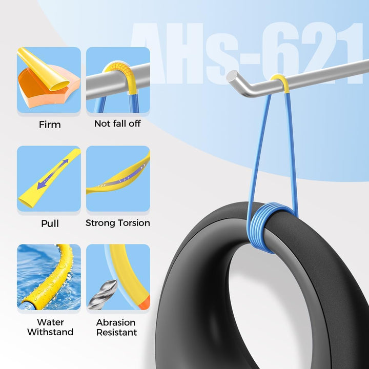HSE621 Schrumpfschlauch 8.8mm x 1.5m, Kompatibel mit Brother P touch Schrumpfschlauch HSe-621 8.8mm