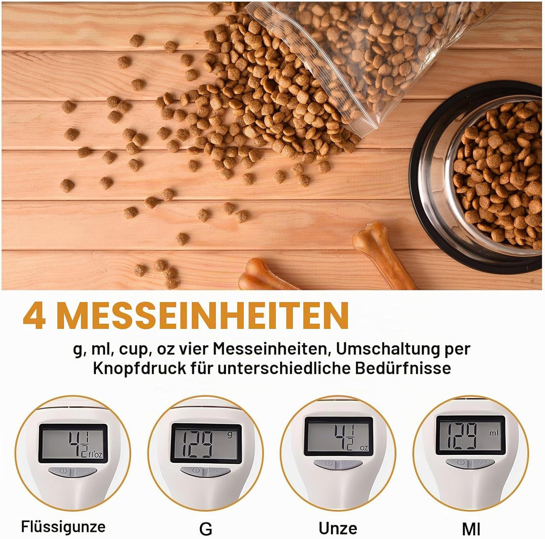 Sporgo 2 Stück Digitale Löffelwaage Präzise auf 1g: Digitale Küchenwaage 800g mit LCD Display, Messl