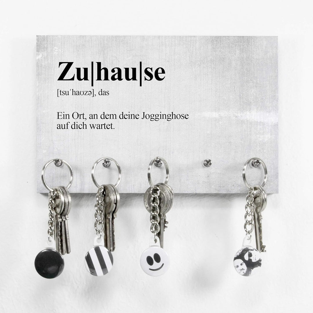 Schlüsselbrett Definition Zuhause - Schlüsselboard mit lustigem Spruch – Dictionary Style - 5 Haken