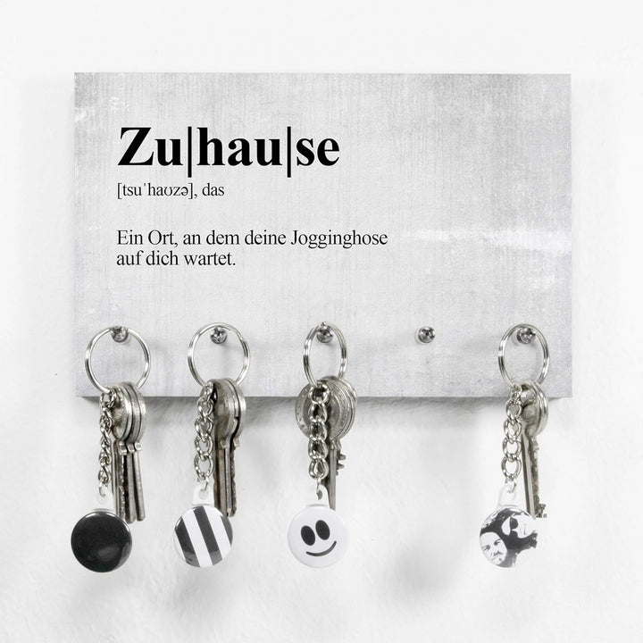 Schlüsselbrett Definition Zuhause - Schlüsselboard mit lustigem Spruch – Dictionary Style - 5 Haken