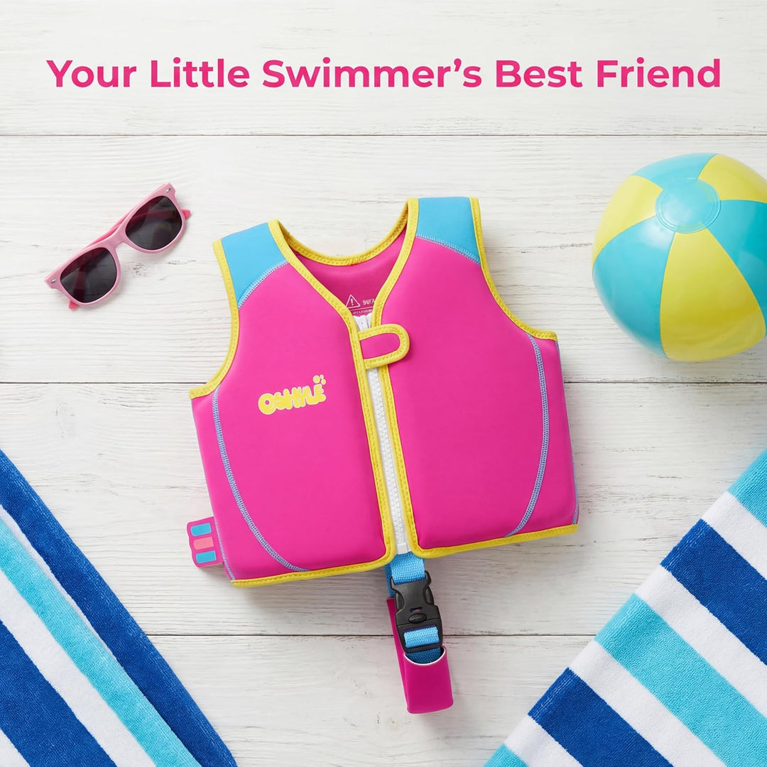OSHYLE Kinder Schwimmweste - Jungen Mädchen Neopren Schwimmen Jacke Kleinkind Schwimmen Floating Neo