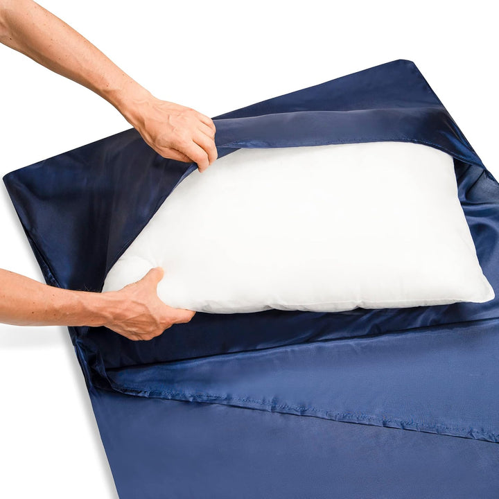 Silkini® - Seidenschlafsack aus 100% Naturseide, Hüttenschlafsack, Inlett, Sommerschlafsack aus echt