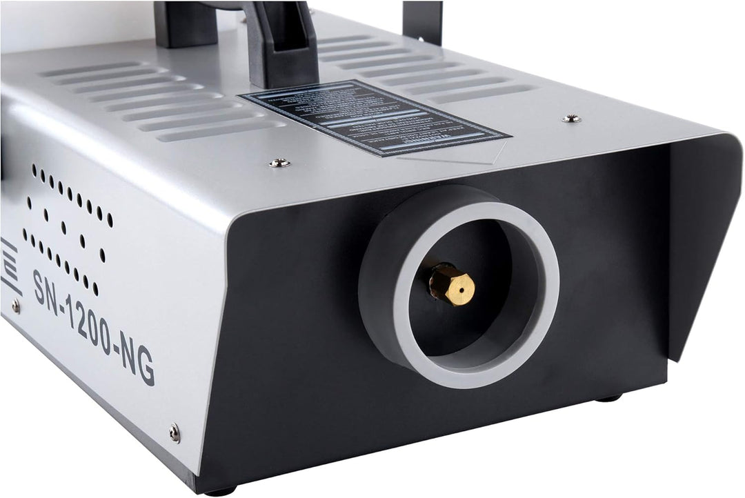 Showlite SN-1200 Nebelmaschine Set (1200 Watt, 350m³ Nebelausstoss/min, 7 Min. Aufwärmzeit, Kabel- u