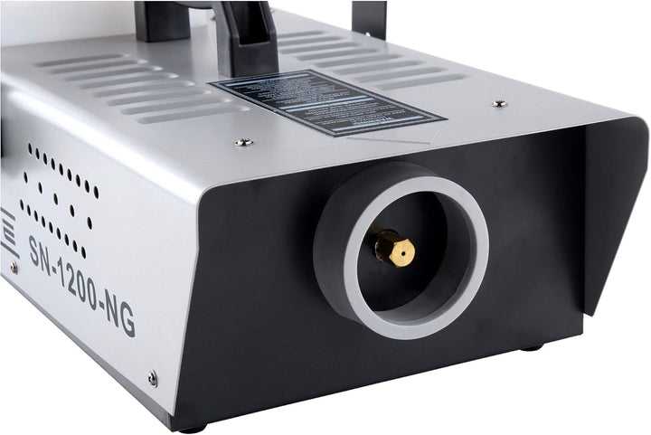 Showlite SN-1200 Nebelmaschine Set (1200 Watt, 350m³ Nebelausstoss/min, 7 Min. Aufwärmzeit, Kabel- u