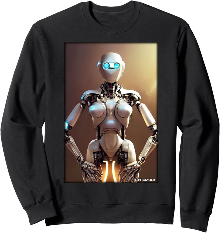 Roboter Zukunft Technik Wissenschaft Sci-Fi Maschine Sweatshirt