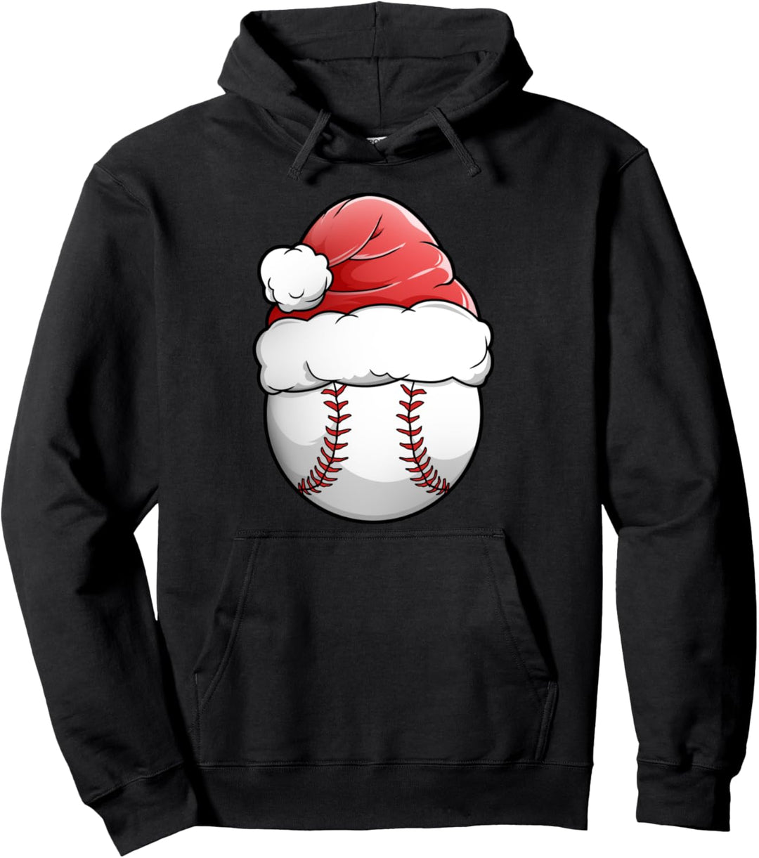 Christmas Baseballer Sport Xmas Weihnachten Baseball Pullover Hoodie
