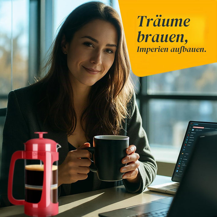 ESPRO Light P3 French Press Kaffeebereiter – Patentierter Doppel-Mikrofilter für partikelfreien Kaff