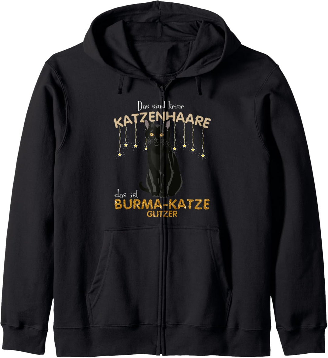 Das sind keine Katzenhaare das ist Burma-Katze Kapuzenjacke