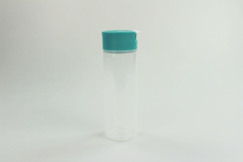 TUPPERWARE Durchblick-Quetschflasche 360 m türkis Ketchupl Mayonaise Dip Sosse