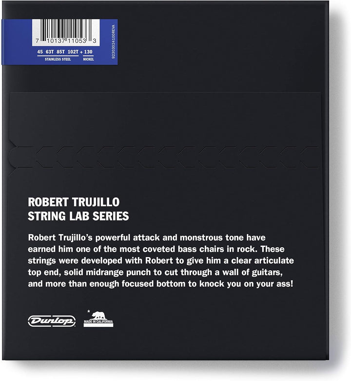 Dunlop RTT45130T Trujillo Edelstahl-Saiten für Bassgitarren (5 Stück, Stärke Medium) 45 - 130 Trujil