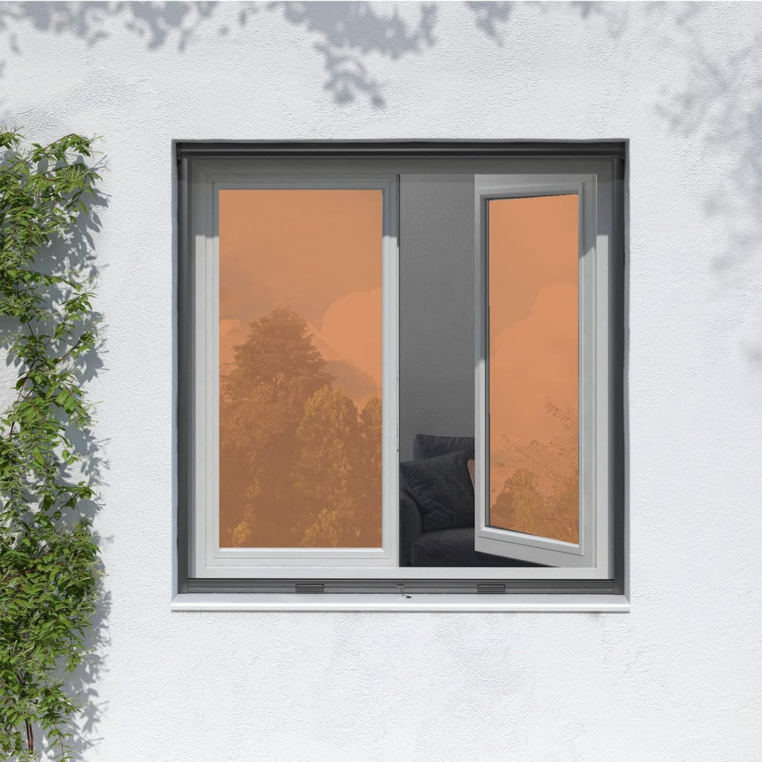 Fensterfolie von innen Durchsichtig von aussen Blickdicht,Sonnenschutzfolie Fenster innen UV-Schutz
