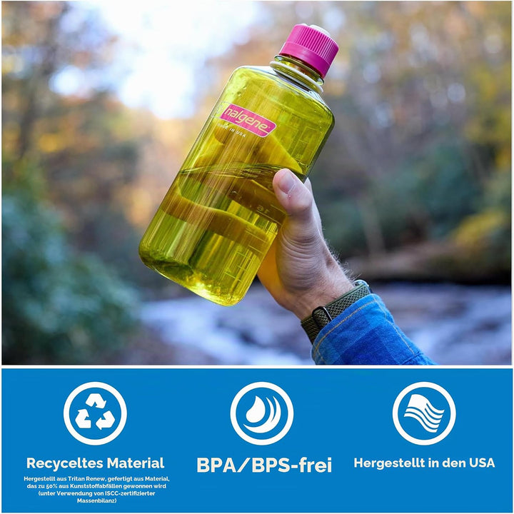Nalgene Wasserflasche – Leichte Sustain Tritan BPA-freie, bruchsichere Flasche für Rucksackreisen, W