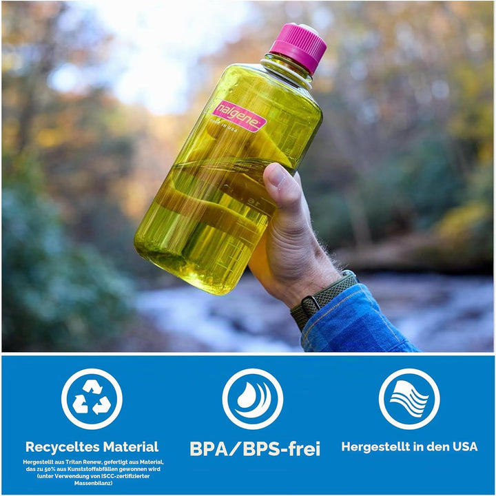 Nalgene Wasserflasche – Leichte Sustain Tritan BPA-freie, bruchsichere Flasche für Rucksackreisen, W