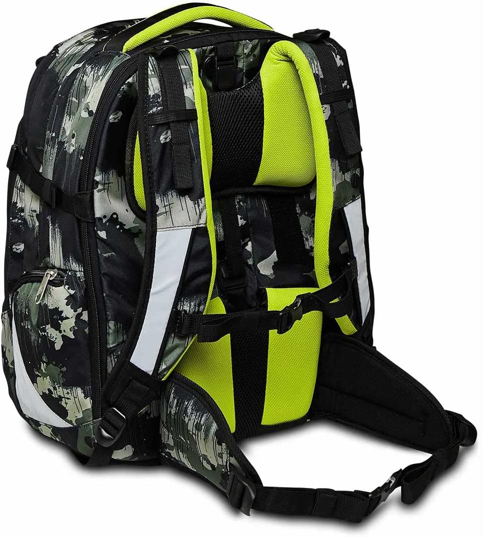 Seven Schulranzen ergonomisch, eweiterbar, anpassbar, Schulrucksack, Tornister mit verschiedenen Fäc