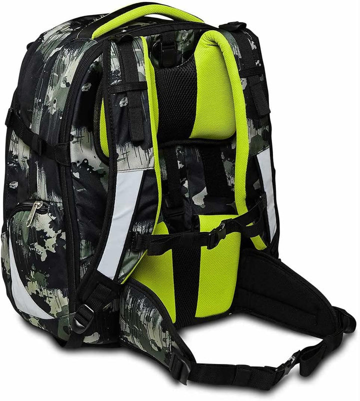 Seven Schulranzen ergonomisch, eweiterbar, anpassbar, Schulrucksack, Tornister mit verschiedenen Fäc
