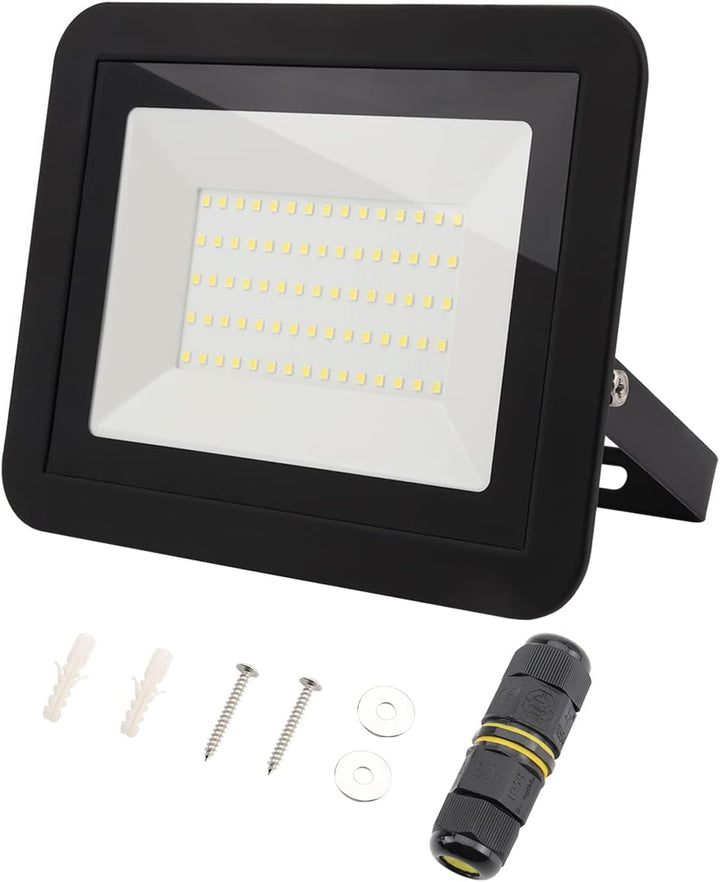 da LIGHT 50W LED Strahler Aussen & Innen, 6000K Kaltweiss 4500lm Aussenleuchte Superhell, LED Fluter