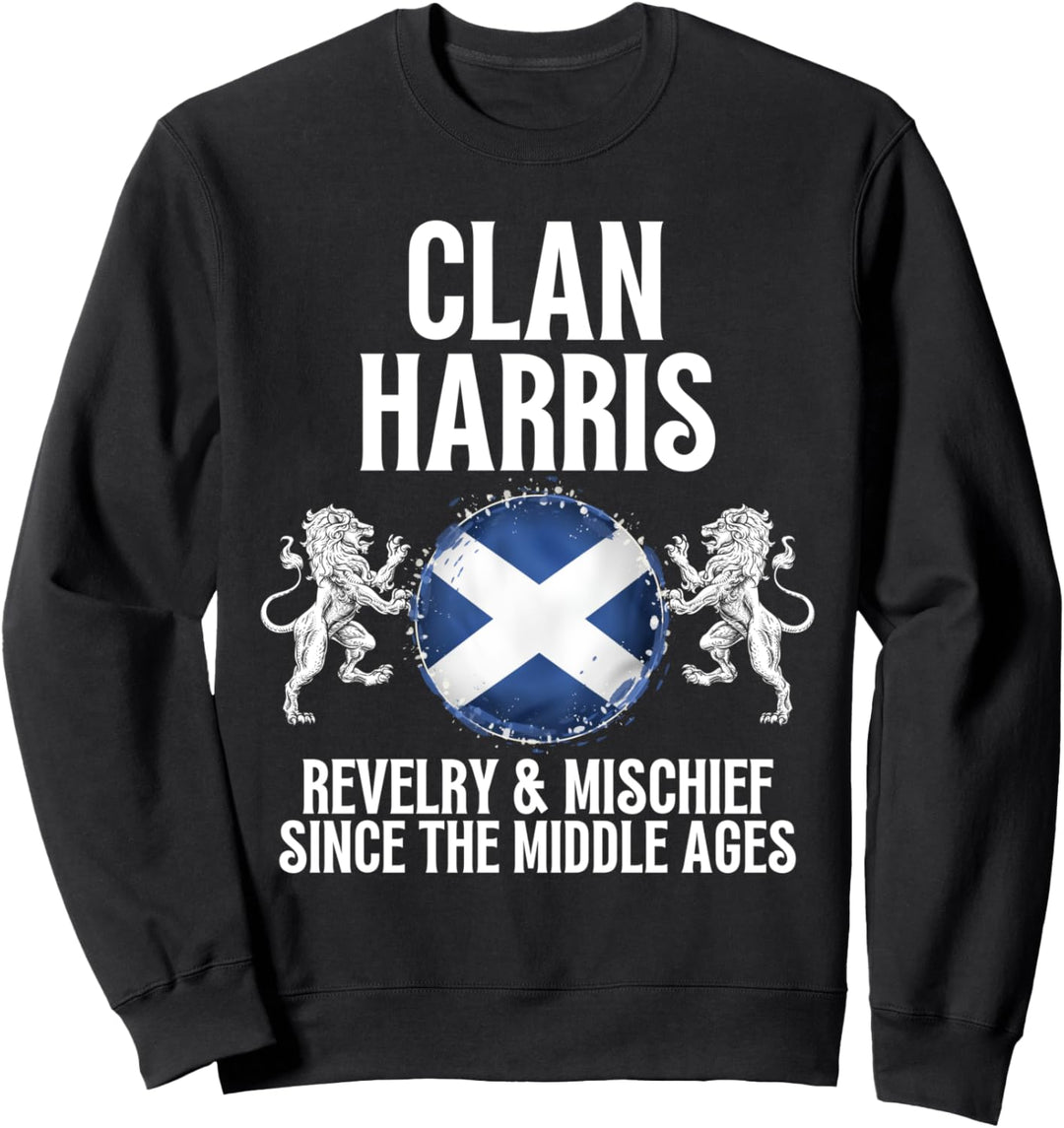 Harris Clan Schottischer Familienname Schottland Heraldry Sweatshirt