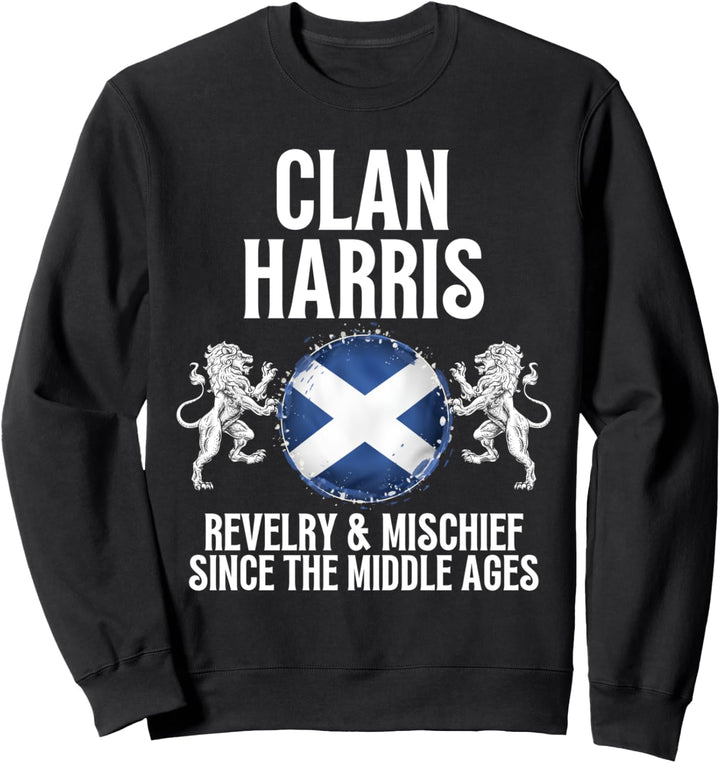 Harris Clan Schottischer Familienname Schottland Heraldry Sweatshirt