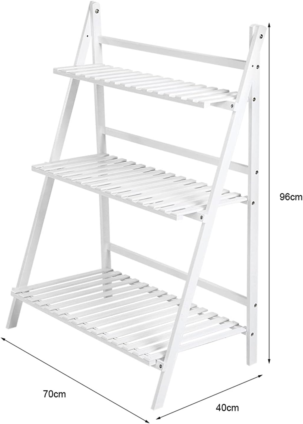 Cocoarm Blumentreppe Weiss Draussen Blumenregal Pflanzenregal Balkon Pflanzentreppe 3 Ebenen Blumens