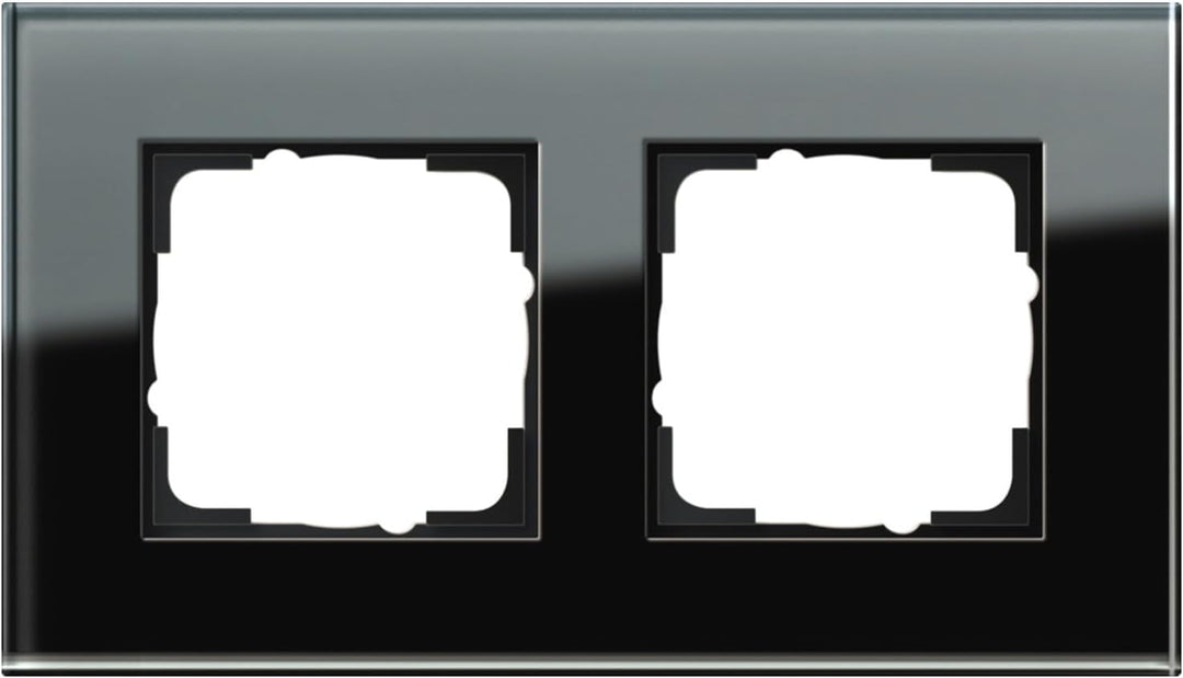 Gira 021205 021205 Rahmen 2-fach Esprit Glas, schwarz 2fach, 2fach