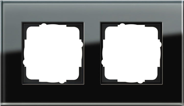 Gira 021205 021205 Rahmen 2-fach Esprit Glas, schwarz 2fach, 2fach